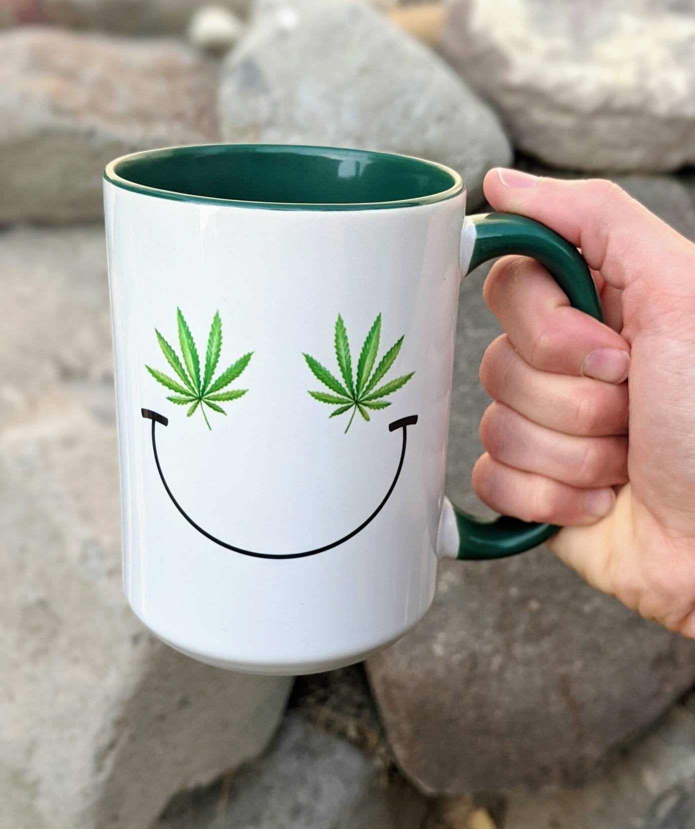 Weed Smile Cannabis Lover Coffee Mug