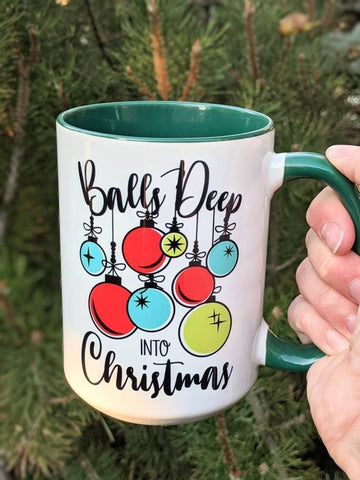Balls Deep Into Christmas Mug