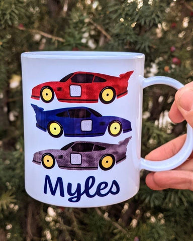 Racecar Plastic Mug for Kid