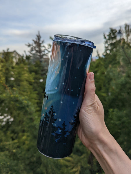 Witch with Northern Lights Tumbler