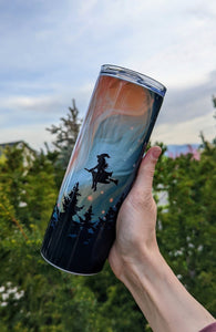 Witch with Northern Lights Tumbler