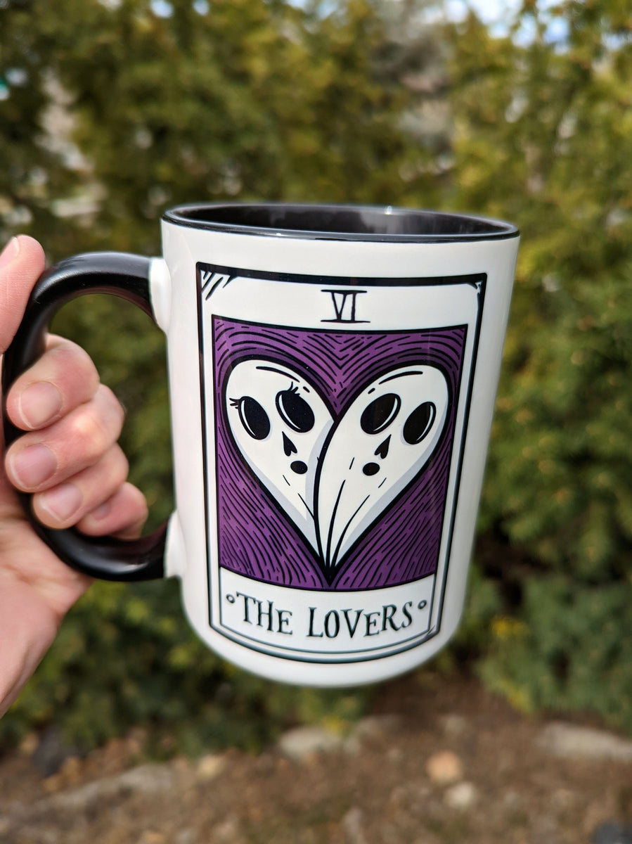 Tarot Card The Lovers Ghost Mug - Image 3