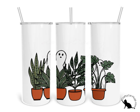 Cottagecore Ghost and Plants Tumbler