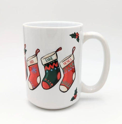 Personalized Christmas Stockings Mug