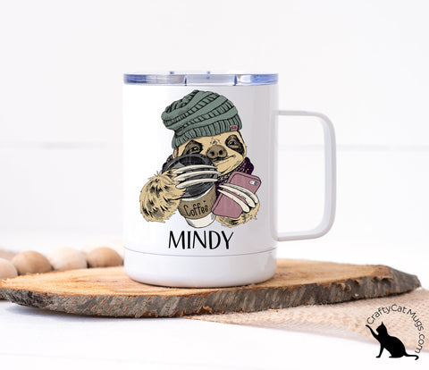 Personalized Sloth Mug