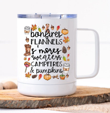 Bonfires Flannel S'mores Fall Favorites Mug