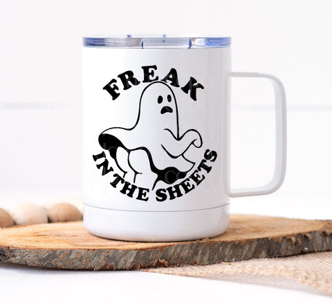 Freak In The Sheets Ghost Mug