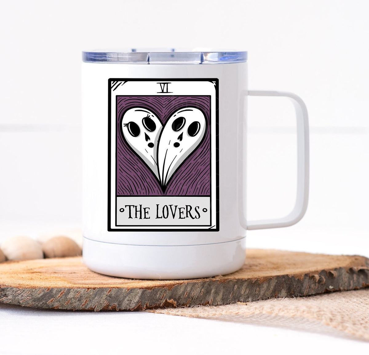 Tarot Card The Lovers Ghost Mug - Image 4