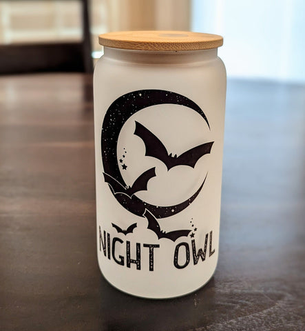 Night Owl Glass Cup