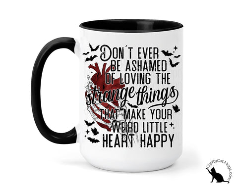 Weird Little Heart Happy Coffee Mug